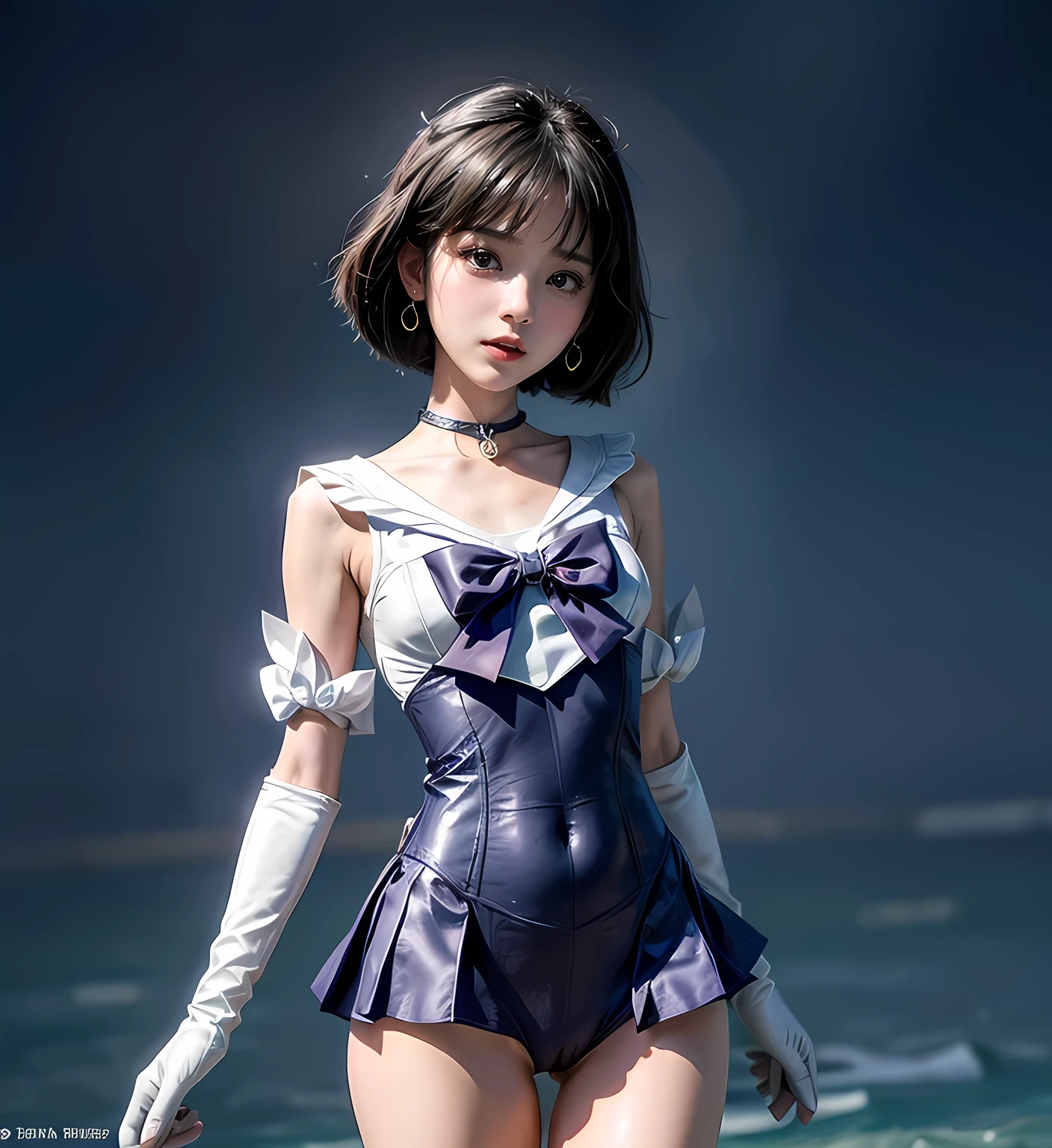 sailor saturnがCowgirlで性交する, (((realistic, highest quality, High resolution, real women pictures:1.2))), (((sailor saturnのレオタードを着ている16歳の女子高校生:1.4)), (sailor saturnのコスチューム), (slender body shape:1.9), Cowgirl性交する, ((anatomically correct:1.2)), (She is wearing a white Sailor Senshi leotard whose fabric is too thin..:1.2), vaginaに陰茎を挿入するCowgirlポーズ, curved body, 大きく股を開いてCowgirl, white leotard too close to the skin, vaginaの詳細な描写, beautiful thighs, Huge penis is pushed up by the girl'vagina, nose too small, toned stomach, 16 year old beautiful girl has sex with her clothes on, saddle, Cowgirl, Tears spill out, Girl straddles guy, (normal limb), Too cute small face, the whole body is wet, put your hands behind your head, nostrils are not visible, realistic, vaginaが濡れている, lips slightly open, (anatomically correct:1.2), A guy inserts a penis into a girl, sailor saturn, (In the shopping district during the day), short hair with bangs, (少女が男とCowgirl性交する)