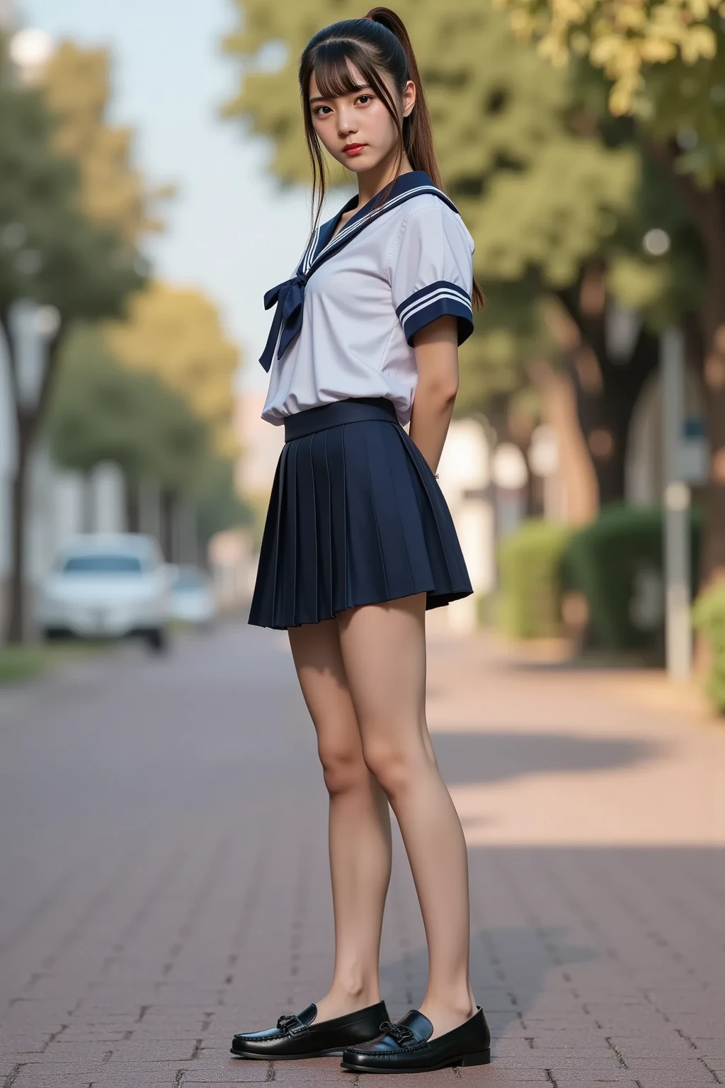Wearing a miniskirt、Wearing a miniskirt、Wearing a miniskirt、Panties in full view、Panties in full view、hyper realisitic,,hyper realisitic,Unreal Engine,Unreal Engine,Beautiful Girl,Raw photo,Raw photo, Best Quality, top quality photo ,extremely delicate and beautiful, Extremely detailed, , finely detail, 8K Wallpaper, , Ultra-detailed, hight resolution, Extremely detailed,Realistic, 8K, Ultra-high definition, Highest Quality, (Realistic:1.7)、(Realistic:1.6),(Realistic:1.6)、Beautiful high school girl in miniskirt、Full body、Whole body,Especially cute,Especially cute,Black hair,Short hair,hi-school girl, Crowded city,slender,best high quality landscape,on top of a sailor suit,shoes,looks very very nice,