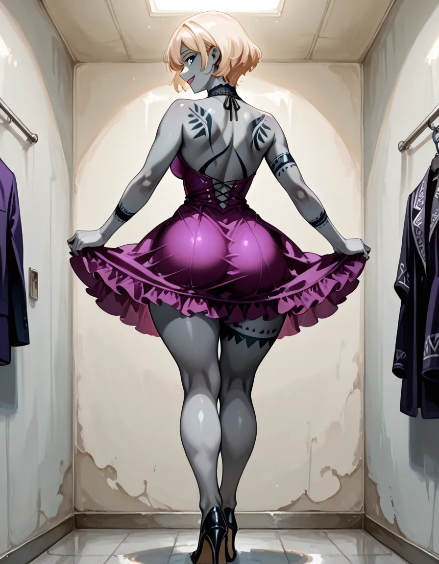 stephanie a girl, with pink hair and a pink wig, AS-Young zrpgstyle stephanie, pink striped dress stockings standing on the edge of a castle in a fantasy city with tall towers, (zrpgstyle) (masterpiece:1.2) (illustration:1.2) (best quality:1.2) (detailed) (intricate) (8k) (HDR) (cinematic lighting) (sharp focus), striped dress, intricate detail, (rich:1.4), prestige, gorgeous, symmetric, symmetric eyes, detailed eyes, 8k, high quality, f1.8, 200mm, photografy style, model position, perfect hands, detailed face, perfect face, look at viewer, perfect mouth, perfect eyes, low angle shot, (perfect hands:1.3), detailed face, perfect face, look at viewer, pefect lips, hyperdetailed,glow, physically-based rendering,3d render,8k,high resolution,ultra high res,cinematic look,magical atmosphere,augmentations,insane details,intricate details,Exquisite details and textures,cinematic film still,intricately detailed,finely detail,High Detail RAW color Photo,hdr,cinematic lighting,ambient lighting,professional lighting,Romantic lighting,soft cinematic light,specular lighting,best quality,highly detailed,radiosity,god rays,sunbeam,raytracing,realistic,4k textures, bondage, barefoot,full body
