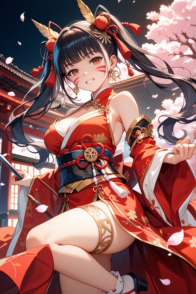 Highest quality、High resolution、Detailed Background、(Beautiful face in every detail:1.4)、Anatomically correct、Normal number of fingers、Detailed facial expressions、(Detailed eyes:1.2)、Teenage beauty、(Huge breasts:1.2)、Light color hair、Braided Ponytail、Braided bob cut、Bun Hair、cute gesture、night、Nebuta Festival、smile、
(Beautiful girl from 2people in yukata enjoying the Nebuta Festival:1.5)、
Nebuta Festivalのnight、Streets lit by lanterns、people々Wearing yukata or happi coat、Bustling with excitement、The sounds of drums and flutes echoed throughout the place.、The Nebuta festival music envelops the entire town、A giant Nebuta float slowly advances、Nebuta are huge floats made from Japanese paper and bamboo.、
Brave warriors and beautiful goddesses、Depicts mythical creatures、Lanterns are hung on top of the Nebuta and candles are lit inside.、It moves forward while emitting a fantastic light.、
Dancers called Haneto parade around the Nebuta、Haneto dance with powerful leaps to the accompaniment of Nebuta music.、people々In tune with the calls of the dancers,「Russell、Russell」exclaimed、people々Filled with excitement and dynamism、An unforgettable festival、
Cool colors such as blue and green、Yukata with Nebuta motifs、Bright colors such as red and yellow、
Belts with gold or silver threads、The obijime (sash fastener) is colored to match the obi color.、Matching the atmosphere of Nebuta Festival、Hairpins and flower decorations、Small items such as fans and drawstring bags、cute