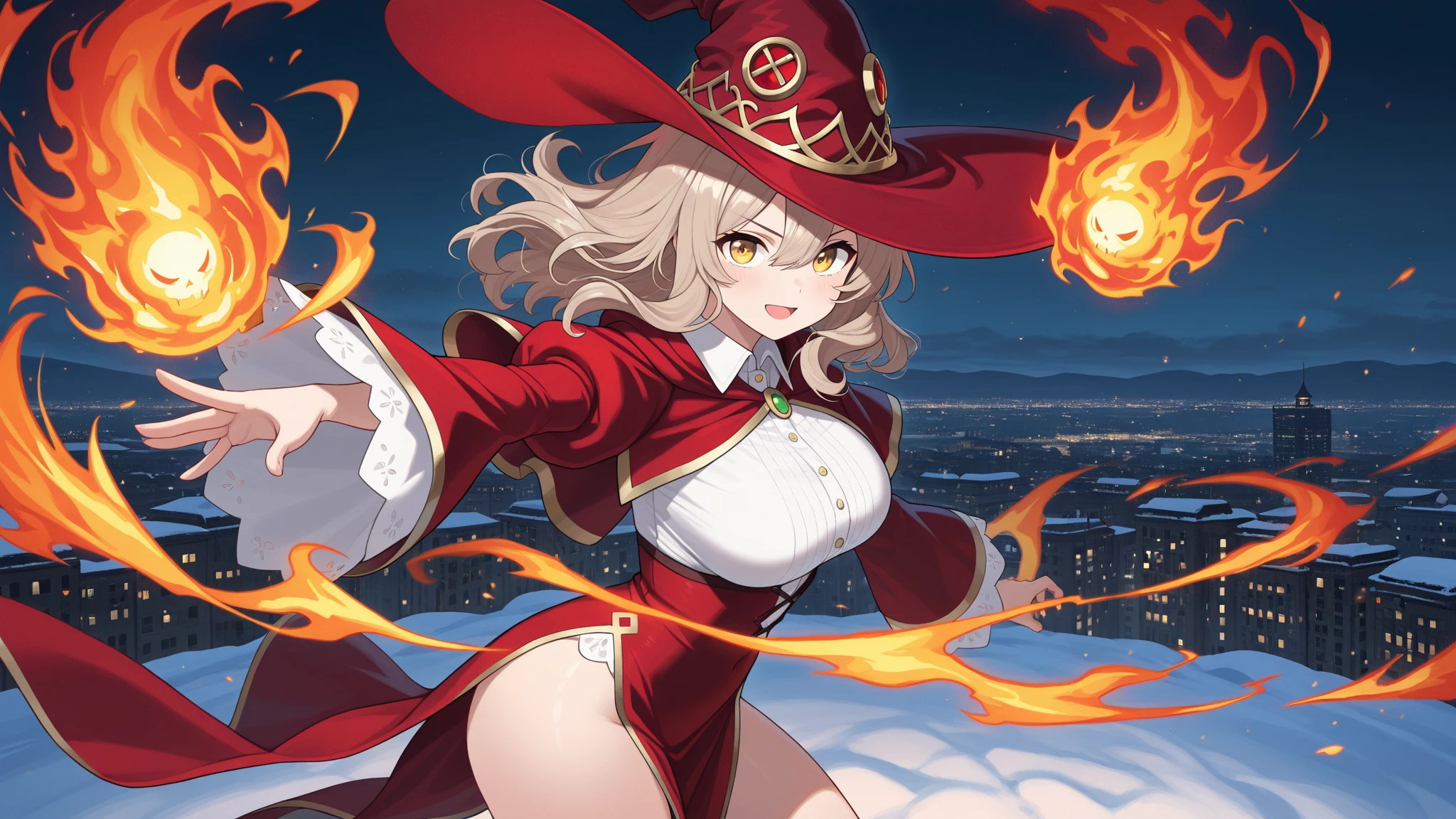 1gir,illustration,detailed,cosmic,fullbody,yellow clouthes,wizard hat,red hat,torn hat,straight hair,shiny eyes,white streaked hair ,large breasts,(((angry))),armour,armoured dress,latex,
black gloves,evil,floating hair,ZENTAI,taily,looking at viewer,feetwear,handwear,headwear,gold,huge sun,20 yo,Lightsaber,spread light,,simple background,feather winged,master,sharpened