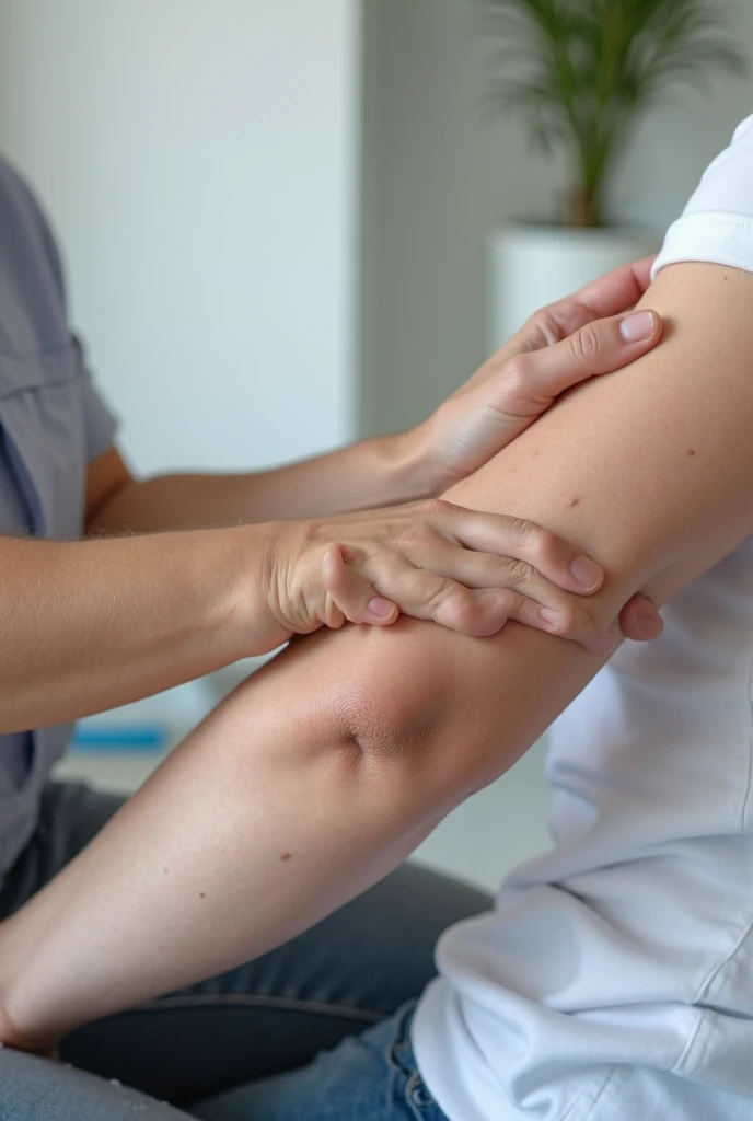make an image of an arm fracture immobilization