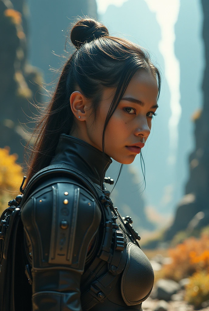 bamboo forest background，appearance of determination，Bright and colorful octane display, Cybernetic and highly detailed., Loba Andrade from apex legends, Built in unreal engine 5, Built in unreal engine 5, Trends on the engine that are not true 5, ancient portrait, Martial arts fantasy style 8k octane rendering, Displays results in an unrealistic format 5, Rendered with high octane