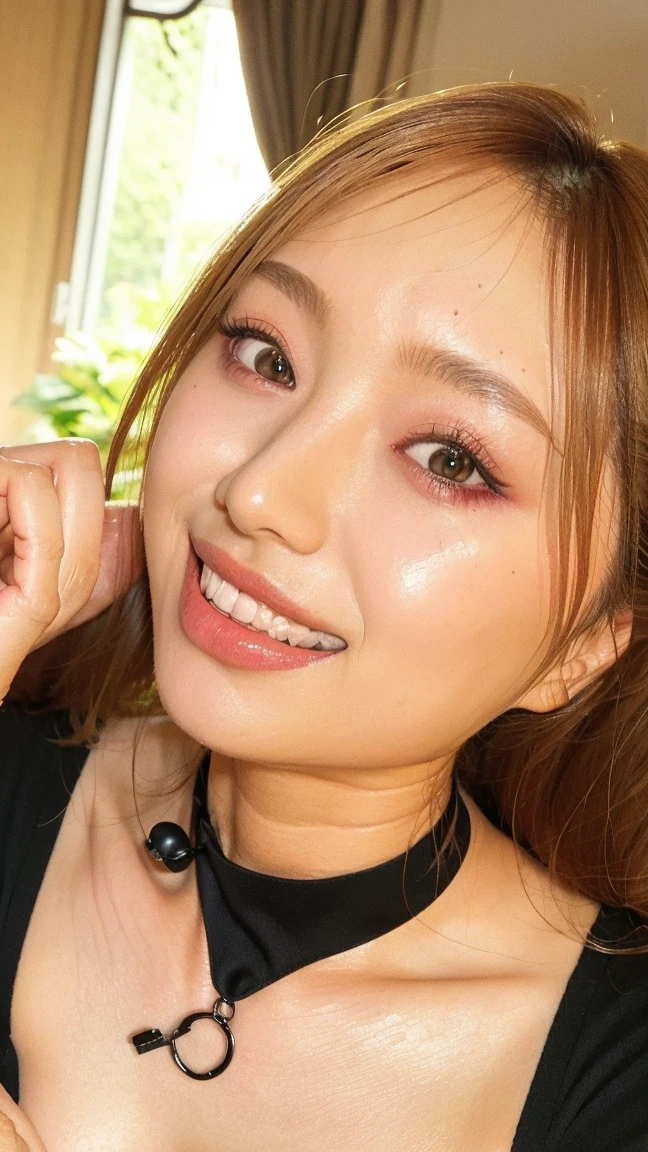 (Highest quality、8k、Award-winning works、Ultra-high resolution)、One beautiful woman、(Wearing a shiny tight swimsuit)、(blonde:1.1)、Bright color contacts、Perfect Makeup、Bright and shiny lipstick、(Very heavy makeup:1.2)、(Deep pink around the eyes:1.1)、Beautiful bright eyeshadow、Heavy makeup around the eyes、(Huge breasts:1.2)、very long wavy hair、(Romantic affection:1.1)、The best smile he had when he saw me、(Many of them emphasize the body line..:1.1)、(Strongly blurred vibrant Harajuku city background:1.1)、(Strongly blurred background:1.1)、Accurate anatomy、(Ultra-high resolutionの完璧な美しい歯:1.1)、Ultra-high definition beauty face、Ultra HD Hair、Ultra HD Shining Eyes、輝くUltra-high resolutionの美肌、Ultra-high resolutionの艶やかな唇, Very detailed, Nose and mouth,Face Focus, Extreme close up of face,Glossy lips with visible lip wrinkles,Perfect Lips
