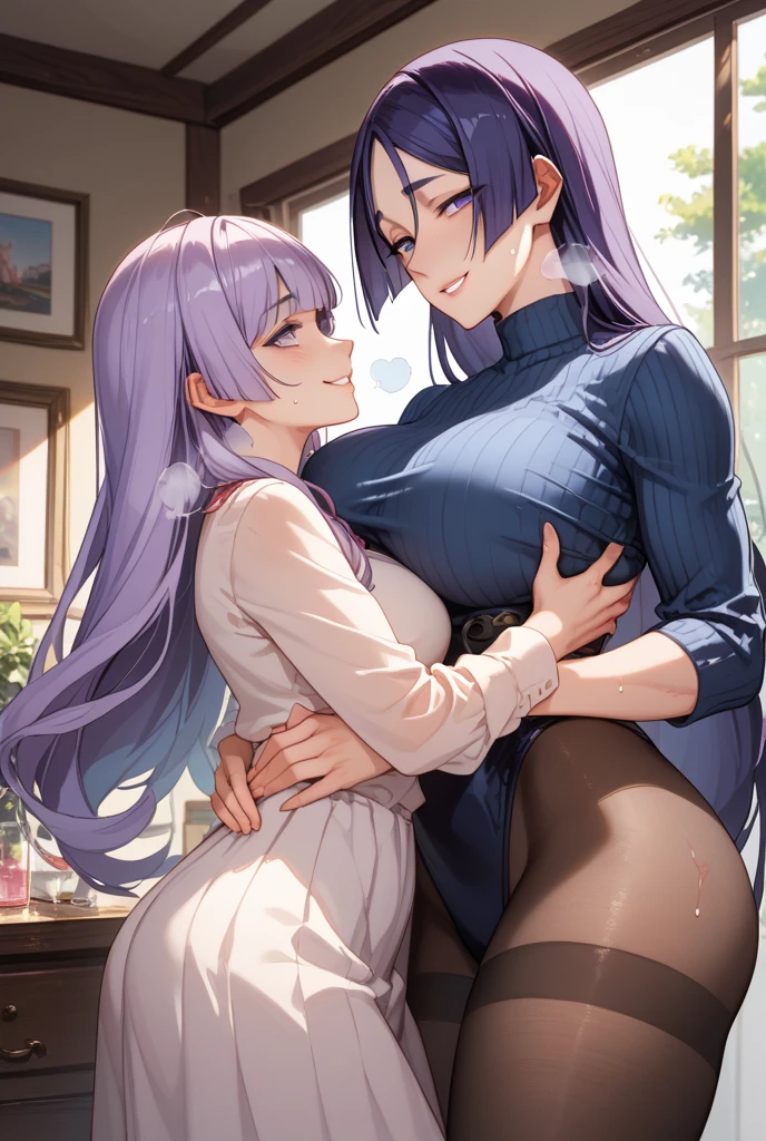 masterpiece, Highest quality, so beautiful, Absurd,High resolution,((2 people,1 girl,1 littleboy))),sexy,Look at each one, blush,Age difference,NSFW,((Boy is smaller than girl)),vaginal sex,physique difference,LOVE,huge breasts,vaginal