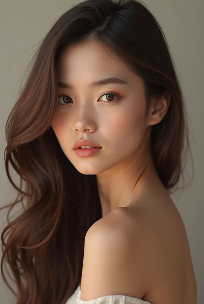 (High resolution、uhd、realism、Super complex detailed photorealistic photos)、extremely absurd ultra-high-quality details、((((Full Body Shot:1.45))、(((Completely detailed real eyes、skin、hair)))、1girl、beautiful detailed facial features、Beautiful detailed eyes、Beautiful detailed lips、Highly detailed face、Long eyelashes、White underwear、Elegant pose、Dramatic lighting、Vibrant color palette、Movie atmosphere、Age 25