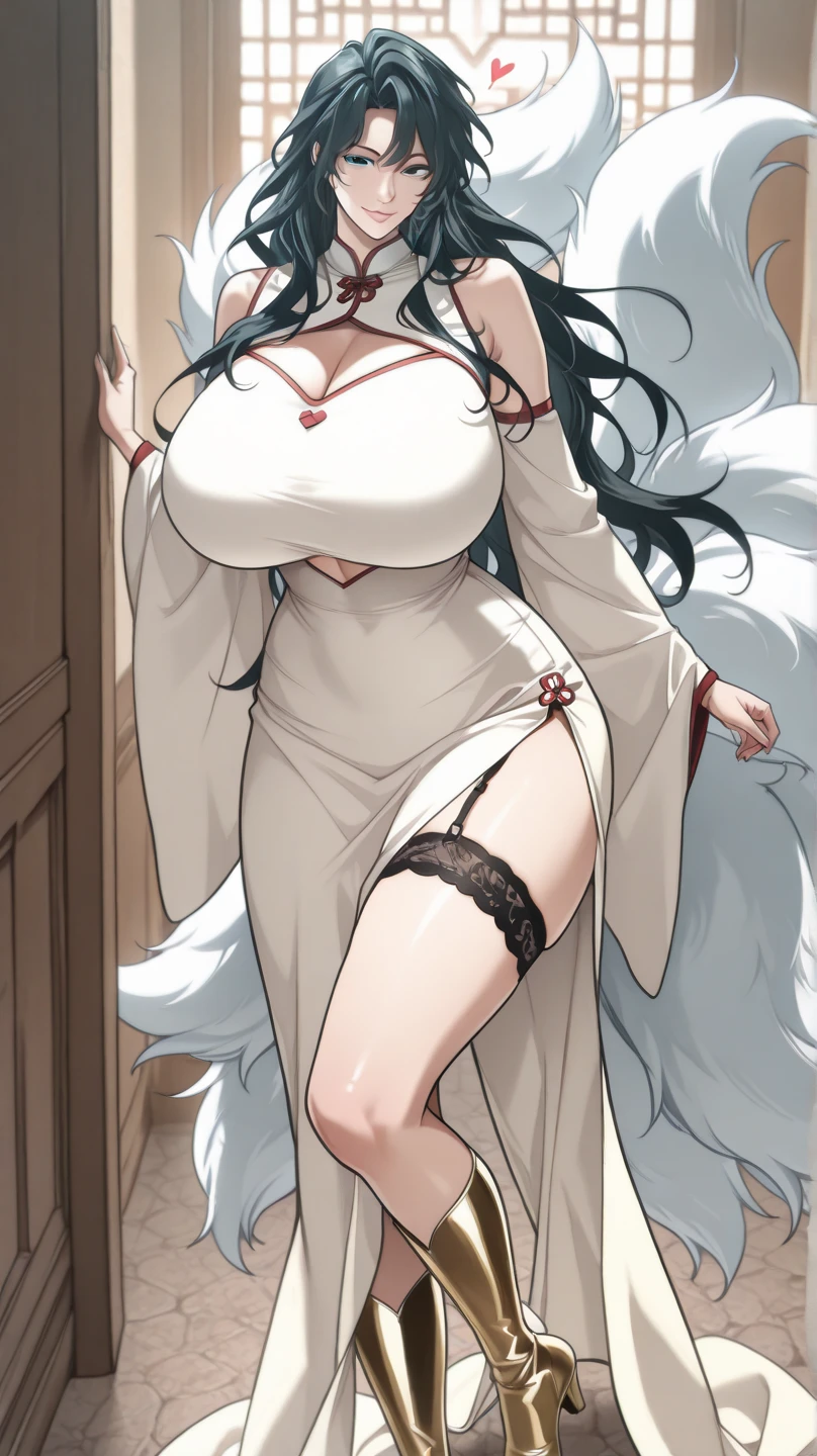 high detail, super detail, super high resolution, high quality. Extremely  and beautiful girl, with a beautiful face, wide and beautiful lips,  smile, White skin, Red eyes, curvy body, beautiful feet and thighs, long black hair, black fox ears and fox tail, short dress, , shows a lot of skin, It's low-cut. sitting, showing legs, , legs spread wide, showing feet. barefoot, feet on camera, , correct pie , foot ,  pie, pies, Detailed feet, correct pie , detailed thighs, detailed curves, detailed  and body. very wet, wet clothes, clothing fabric marking your body more.