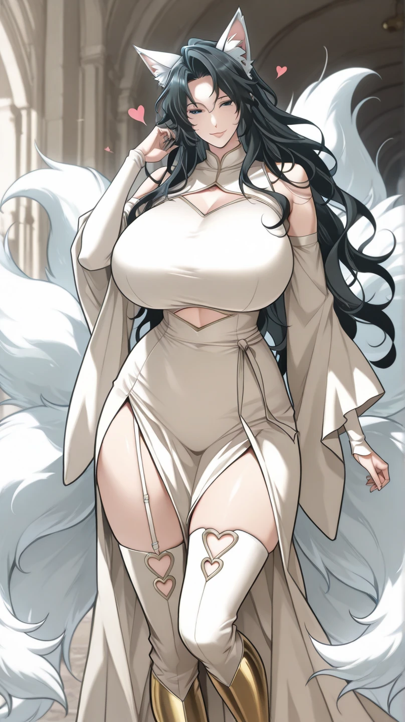 Very detailed, beautiful, highest quality, Like a poster, detailed beautiful round eyes, beautiful detailed face, Whole Body, Medium Long Hair, Casual Hairstyles, (dark color hair ), Big eyes, Long eyelashes, mascara, Dark eyeliner, (huge chest), (Bust about to burst:1.4), huge breasts, cleavage, Rich servings, Thick waist), (Wide Hips:1.4, Toned thighs, Body Curves), 25 years old, woman, (Tight translucent dress), Perfect Face, Perfect body, Sexy pose, (A shy smile), Random Location, nature, (alone), Bathed in light from the front and side