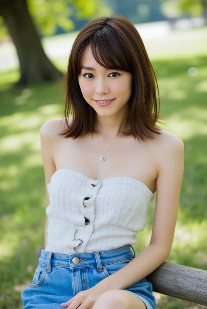 A gal bending over to pick up something from a park in Tokyo.、Black gal:1.3、the wind is strong、(Realistic、Like a photograph、Live Action、8k, Realistic, RAW Photos, Best image quality: 1.4), Single-lens reflex camera、RAW Photos, Highest quality, Realistic, Highly detailed CG Unity 8k wallpaper, Written boundary depth, Cinematic Light, Lens flare, Ray Tracing, Realistic background、((Black tight long dress:1.4、Maxi-length dress)、Cleavage:1.3、(Squint your eyes and laugh、smile:1.3))、((Golden inner color hair:1.1))、cute japanese gal、((whole body:1.5))、(Long Hair:1.2、My hair is blowing in the wind:1.5)、I like that style、stylish、Very detailed、Pay attention to the details、Perfect outfit、(Sunburned skin)、Beautiful legs:1.1、View from above、Accurate Arm、meet in the park