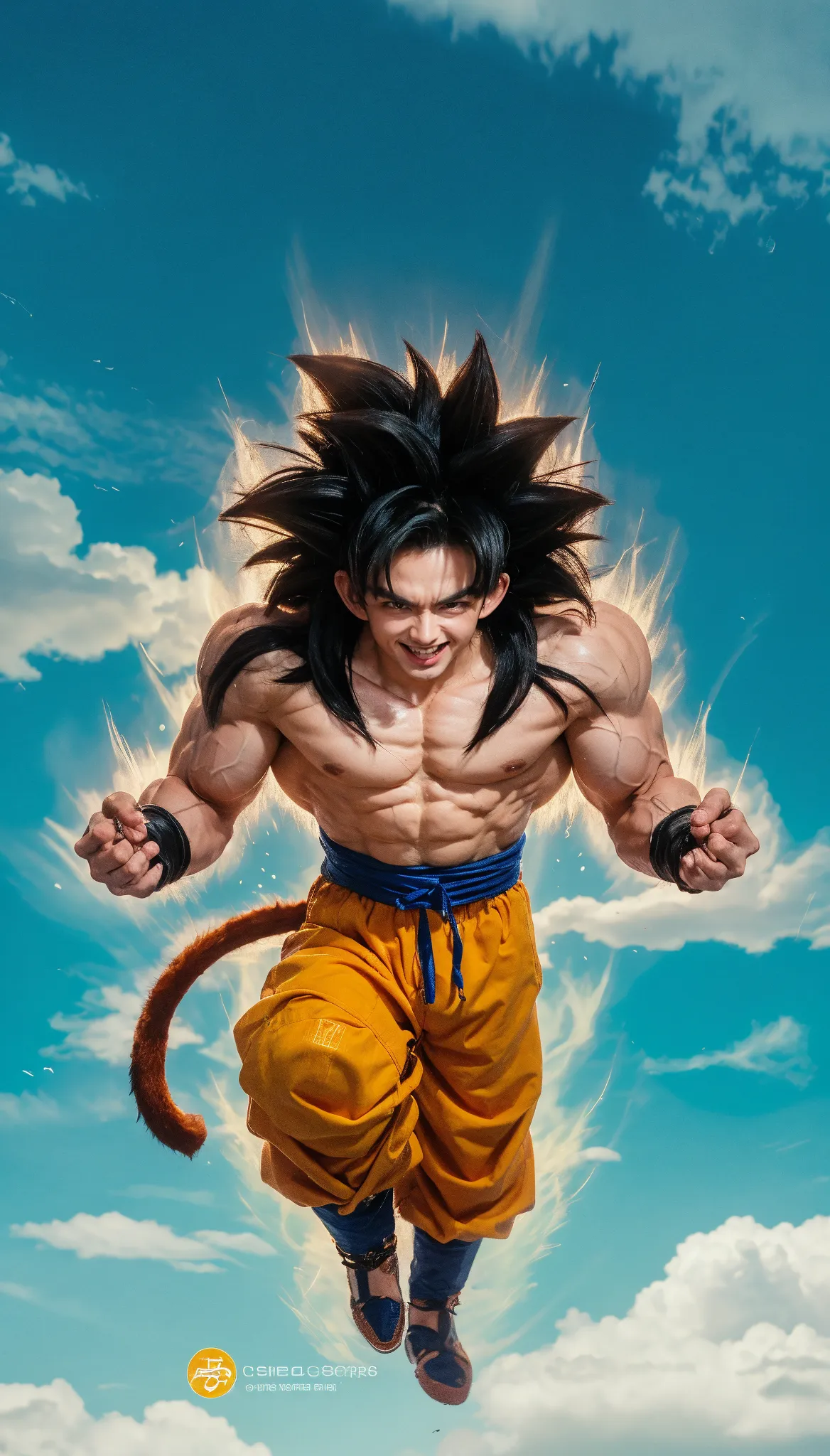 Genera a Goku gordo