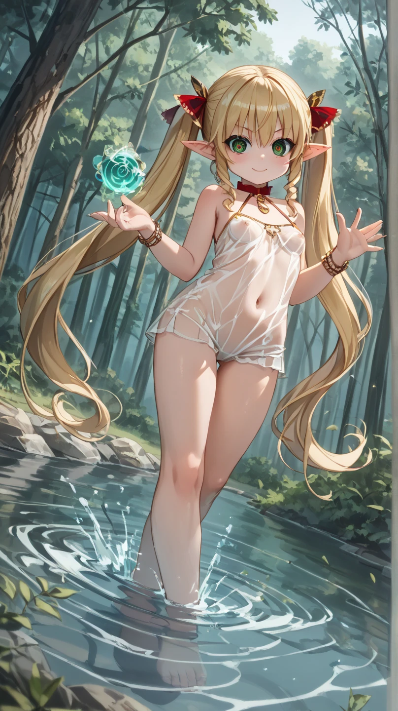 (8K、RAW Photos、Highest quality、nsfw、masterpiece:1.2)、(Real、Photorealistic:1.2)、(Ultra-high resolution)、(Super detailed)、Unbelievable absurdity、masterpiece、(Pee、Standing pee:1.5)、(Completely naked:1.5)、(Detailed facial features)、(Detailed shiny eyes)、(Stunningly beautiful girl:1.4)、Beautiful woman、(Completely naked、Wearing nothing、No attachment)、(Camel Toe、vulva:1.4)、(Full nudity:1.5)、Perfect golden ratio face、Perfect lighting、Perfectly shaped breasts、Small nipples and areola for breast size、silky shiny hair、Peeでびしょ濡れの太もも、(Pink nipples)、Firm chest、Non-sagging breasts、Nipples are close to the centerline of the body、There is no cleavage、Peeが太ももを伝って流れ落ちています、Straight Hair、smile、Thin pelvis、Thin legs、間からbackgroundが見えます、legs are open、The sunlight is too bright on my face、Professional Lighting、strobe、The photo was taken using a reflector.、Glowing White Skin、Hands are at your sides or behind your back、background:noon、Green tree々is overgrown with、Rapids deep in the mountains、Very clear river water、There are lots of huge rocks、