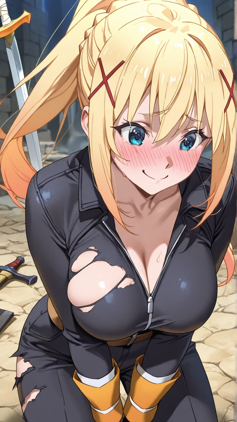 masterpiece, absurdres, 1girl, Lucy Heartfilia, solo, looking at viewer,  blonde hair, messy hair,  beautiful hair detailed, (Best Quality), length hair, large breasts, breasts out,Bound, Bondage, (arms behind back:1.4), BDSM, tape, TAPE BONDAGE, close-up, srestrained, best anatomy, Curled up, angry face, crying, Upper body, blushing face, humiliation, mouth gagged, desperate, (front), (men touching her ), touching breasts, (((pov hand squeezing breasts))), (((milk spurted from her nipples))), garden, outdoor
