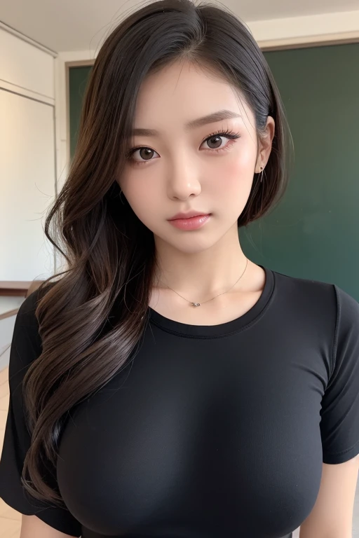 Asian woman in a black top posing for a photo, gorgeous young mulher coreana, beautiful south mulher coreana, beautiful young mulher coreana, coreana, jaeyeon nam, mulher coreana, young lovely korean face, Heonhwa Choe, atriz feminina da Coreia, Female Korean idol portrait, 2 modelo feminino de 4 anos, Jennie Blackpink