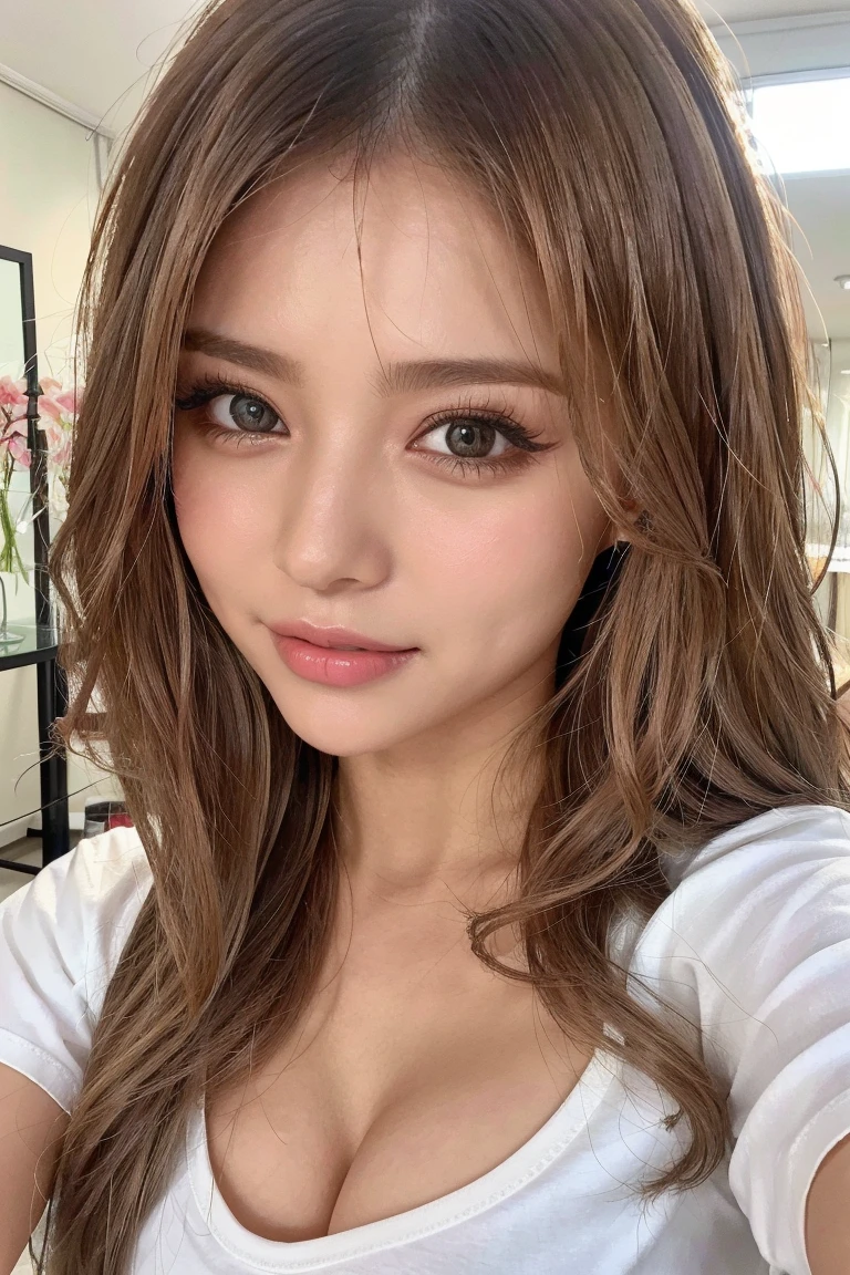 look forward to, Late at night:1.2、Underarm:1.2、(Selfie:1.5)、Mature Woman:1.5,40 years old女性,masterpiece、Highest quality、非常に精細な8k、Ultra HD、Very detailedな、Very detailed、とてもRealistic、Realistic、Japanese、One Girl、High head rate、Beautiful realistic face、Realistic face in every detail、Attention to detail, Realistic Hair、Beautiful and realistic hairstyles、Beautiful and realistic eyes、hVery detailed realistic eyes、Proportional eyes、HVery detailed pupils、Very detailedリアルな自然な眉毛、Very detailedリアルな唇、 Beautiful and realistic lips、Pink lipstick、Sexy lips、Realistic and well-proportioned breasts、Realistic medium sized breasts、Slim Abs、Very detailed皮膚、Ultra-high resolution,8k,Realistic、 Perfect Sentence, Detailed lighting, Dramatic Shadows, Ray Tracing, 1 person, Looking at the audience、40 years old、Tight white t-shirt:1.5、Big Breasts:1.4 、Condescending look、Compensate、Sit on the bed