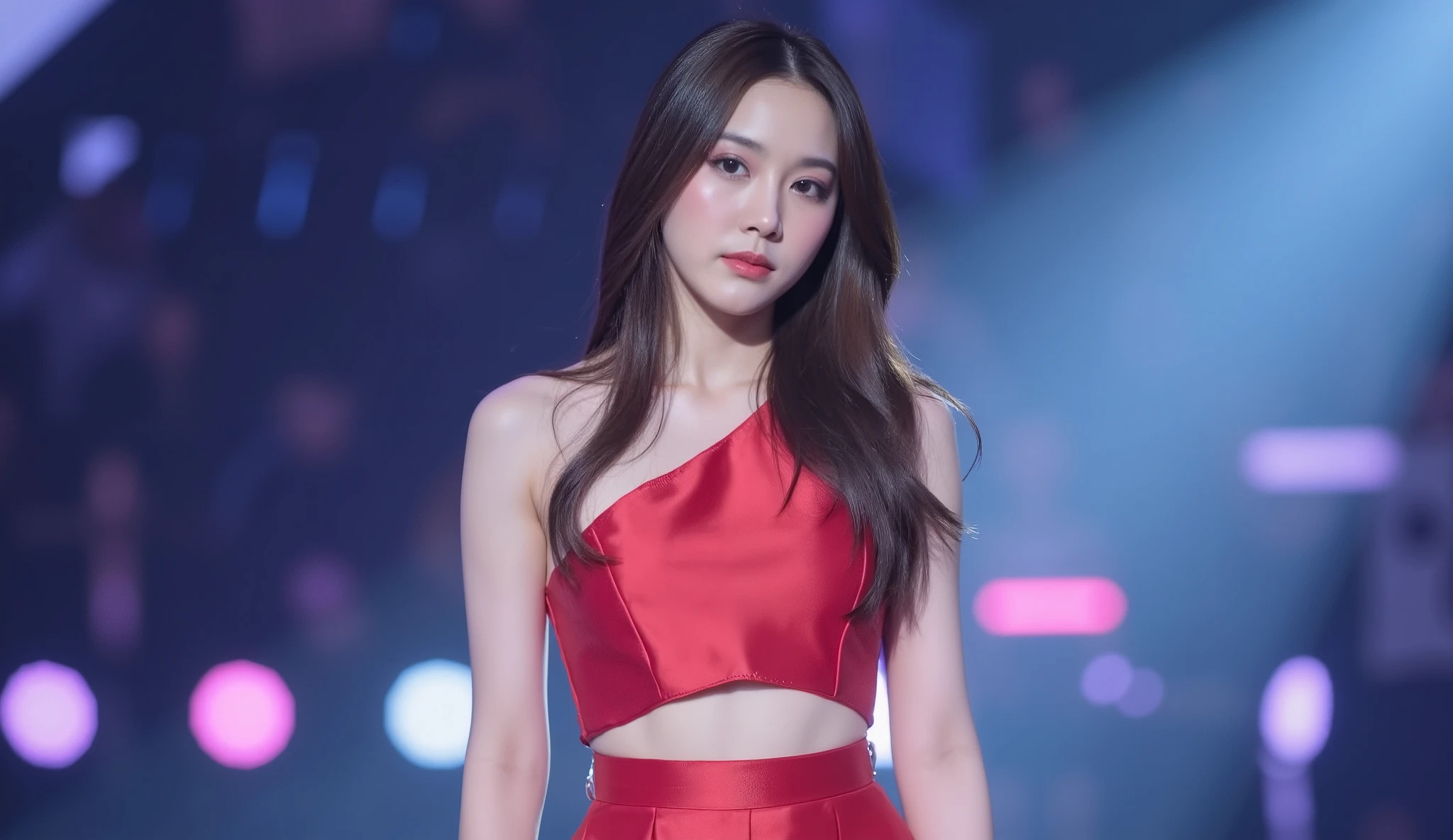 ผู้หญิงอาราฟเฟ่ในชุดรัดรูปredเดินไปตามถนนพร้อมกระเป๋าเงิน, สวมชุดรัดรูปred, Wearing a tight black and red suit., สวมred slim tight attire, สวมred slim clothes, Bae Suzy, เสื้อผ้ารัดรูปred, ครอบงำred, สวมred formal attire, ชุดสูทred, สวมred, colorful with reds, เสื้อผ้าไหมสีดำและred, red, redทั้งหมด, small , (Flat bottom 0.1), pencil skirt, Flat body