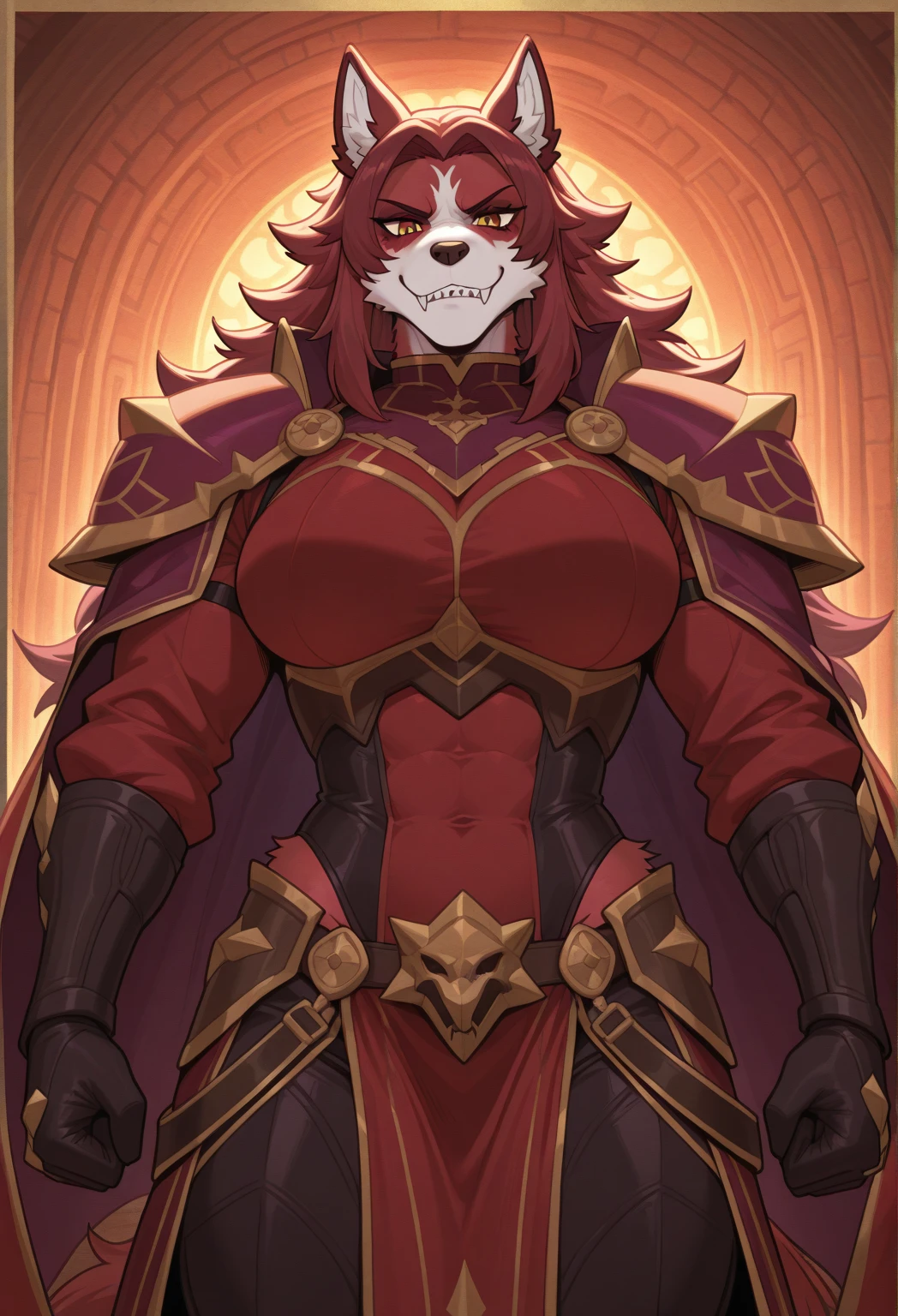 A teenger lion in Diysney style, with light golden pelt and paler golden paws, underbelly, and muzzle, with scruffier fur on his upper cheeks and the base of his chest. He has a red mane.. He also has a scar on his left... His wear the Mark of the Night Pride