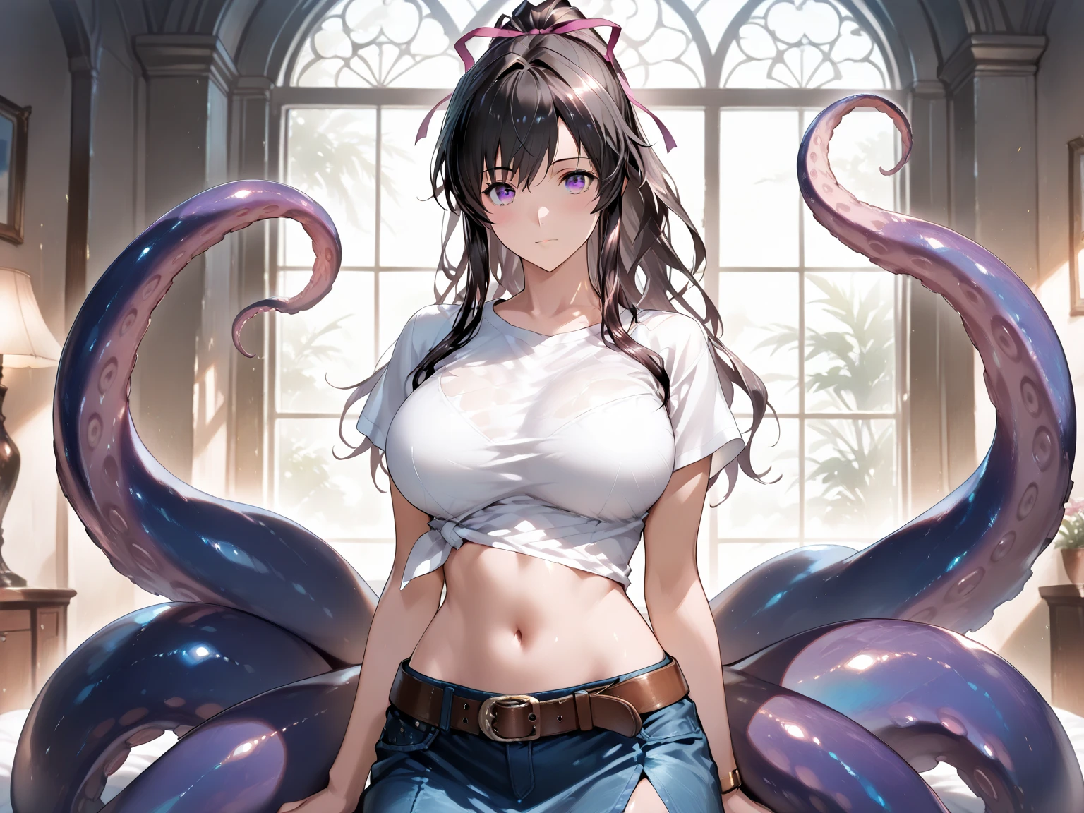 masterpiece, best quality,anime style, 1 girl,(((slender body))), (((small breast))), (((breast milk))),(((Jacket, Open your clothes, Open jacket, Blue jacket, ground vehicle, Sports Bra, bicycle,buruma))),(((((brown penis tentacles bound the girl))))), ((((restrained, arms behind back)))),((((cum)))), (beautiful face), (((long hair))), (((straight hair))), ((((blue hair)))),detailed beautiful skin, (perfect hands, perfect anatomy)