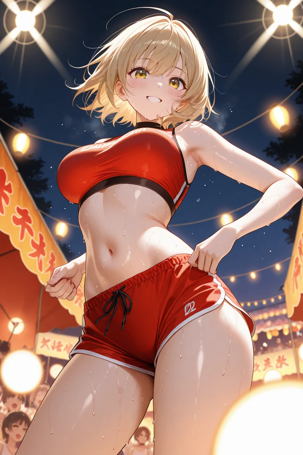 slip bra，Cute loli，style of anime，Smooth white bubble socks，Exposing bra，Reveal tender belly，Poor milk，Show little feet，Expose the soles of your feet，is shy，Sell moe，Kizi，