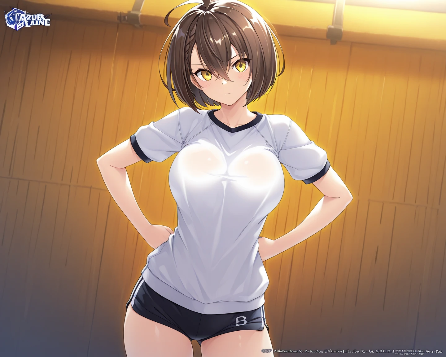 (Baseball uniforms:1.2),
blonde, (short hair:1.2),White trousers、Black belt、((Illustration of people))、Tube top bra、
View your viewers,, (Highest quality:1.3), White pants、Outdoor、baseball ground、ground、soil、blue eyeasterpiece、Highest quality)、Highest quality, Ultra-high resolution, (((masterpiece))), alone, Sweat、Big eyes、Large breasts、Torn clothes、 Fully exposed、Nipples、One Girl, Front view、Embarrassed face、Bronze colored hair、((short hair))、Stand up straight、Cowboy Shot