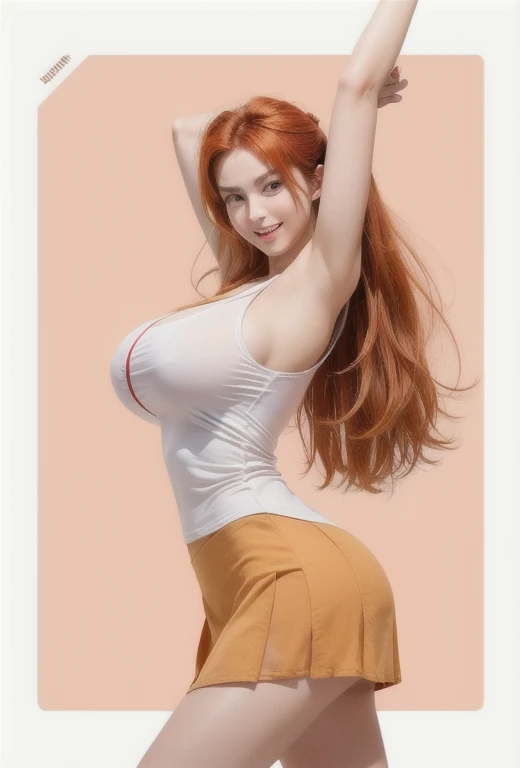 (Akane Tendo)(1solo)(1girl)((Solo)) ((Masterpiece)) ((High Quality)) (slim thick)((Perfect Face)) ((Huge Breasts)) ((Wide Hips)) ((Narrow Waist)) ((Beautiful)) ((Redhead)) ((Long Hair)) ((Light Skin)) ((Cute Nose)) ((BLue Eyes)) ((Young)) ((Transparent Tee Shirt)) ((Jeans))(cameltoe)