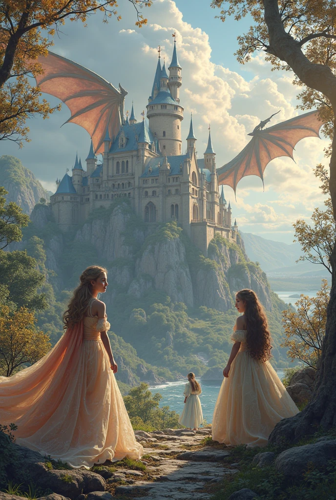 Fairy and Dragon exchanged a look and knew instantly what her wish was.: They wanted the magic and beauty of their kingdom to last forever., so that future generations could enjoy the charm of the fantasy world.
