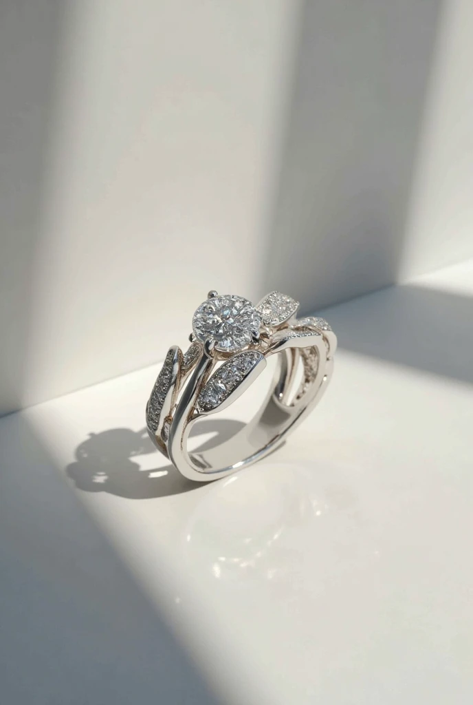 Follow the lines of the ring in the image, but change parts of the ring&#39;s finish to add a moon and a star to the piece
