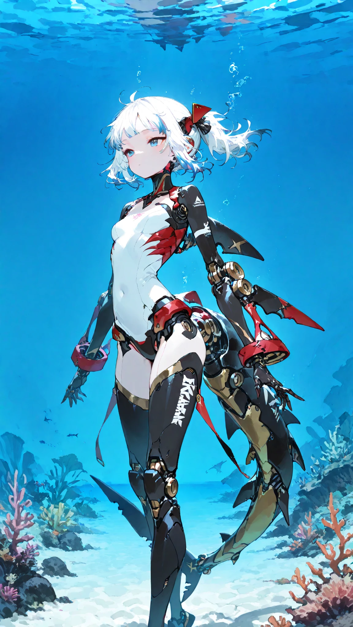 Gray Hair little red hair short hair Serious face mysterious battle uniform(grey) military cap {Kantai Collection} {Fleet Collection} Carrying the equipment。 Floating in the air It has wings like an airplane Anime Style girl cool Highest quality Ultra-precision Night Sky On the right is the city A helicopter is flying B Cup I have a little chest I have scars on my arms {Genshin Impact} I have a gun beautiful With airplane wings on his back Personification of flying machine
