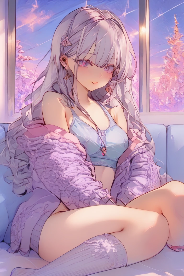 
(Cafe Background:1.5), chair, (chair에 앉아 있는:1.5), window, (morning, sunlight:1.5), (Beautiful shades:1.5), (Holding the belly with both hands:1.5), (dynamic angle:1.5), [ 4k digital art ]!!,(big bust, prominent cleavage:1.5), (Black eyes with a slight purple tint:1.5), (a devastated expression, dead eyes, dark atmosphere:1.5), (white hair, long hair, weak perm:1.5), (oversized shirt, hot pants, :1.5), (bare foot, round-rimmed glasses:1.5), (Aegyo belly fat:1.5), (smiling faintly:1.5),(thin legs, thin:1.5)
