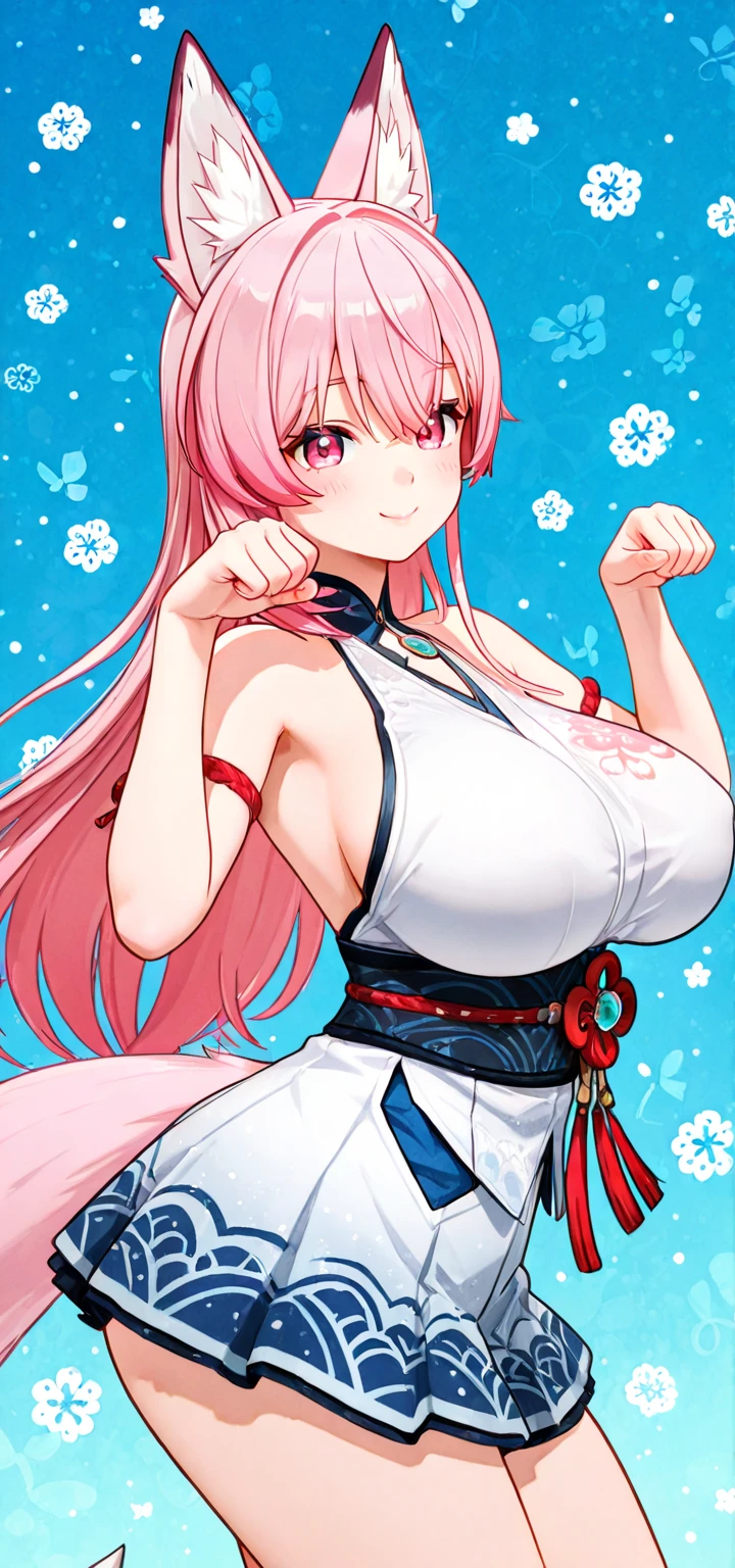 Jibril, (standing straight), blushed, perfect anatomy, detailed eyes, detailed lips, extremely detailed eyes and face, vivid colors, sharp focus, masterpiece:1.2, ultra-detailed, blushed, ((doggystyle)), (solo), sleeveless, fashion.