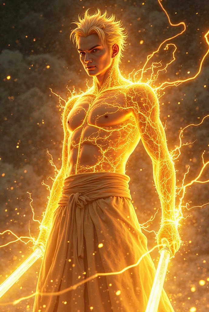 A person with the power of yellow thunder