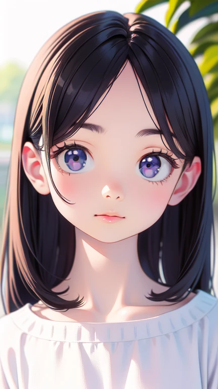 High resolution, Highest quality, super high quality, Super detailed, Embarrassing、Sweaty、Sweat、Eyes from below、Girl seen from the floor、Low - Angle