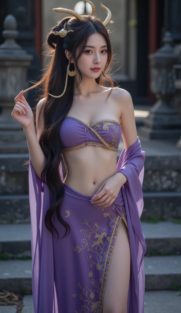 Une femme en sari posant pour une photo, Indian, traditional beauty, Indien, beautiful girl, red Ornate Cosplay, en tailleur, Super mannequin indien, Belle jeune fille, femme magnifique, Asie du Sud-Est avec Long, Indien provocateur, magnifique belle femme, Tenue complexe, Hindu aesthetics, belle fille asiatique, Extremely detailed shot of the girl, jaw dropping beauty, Big breasts deep neckline sexy navel