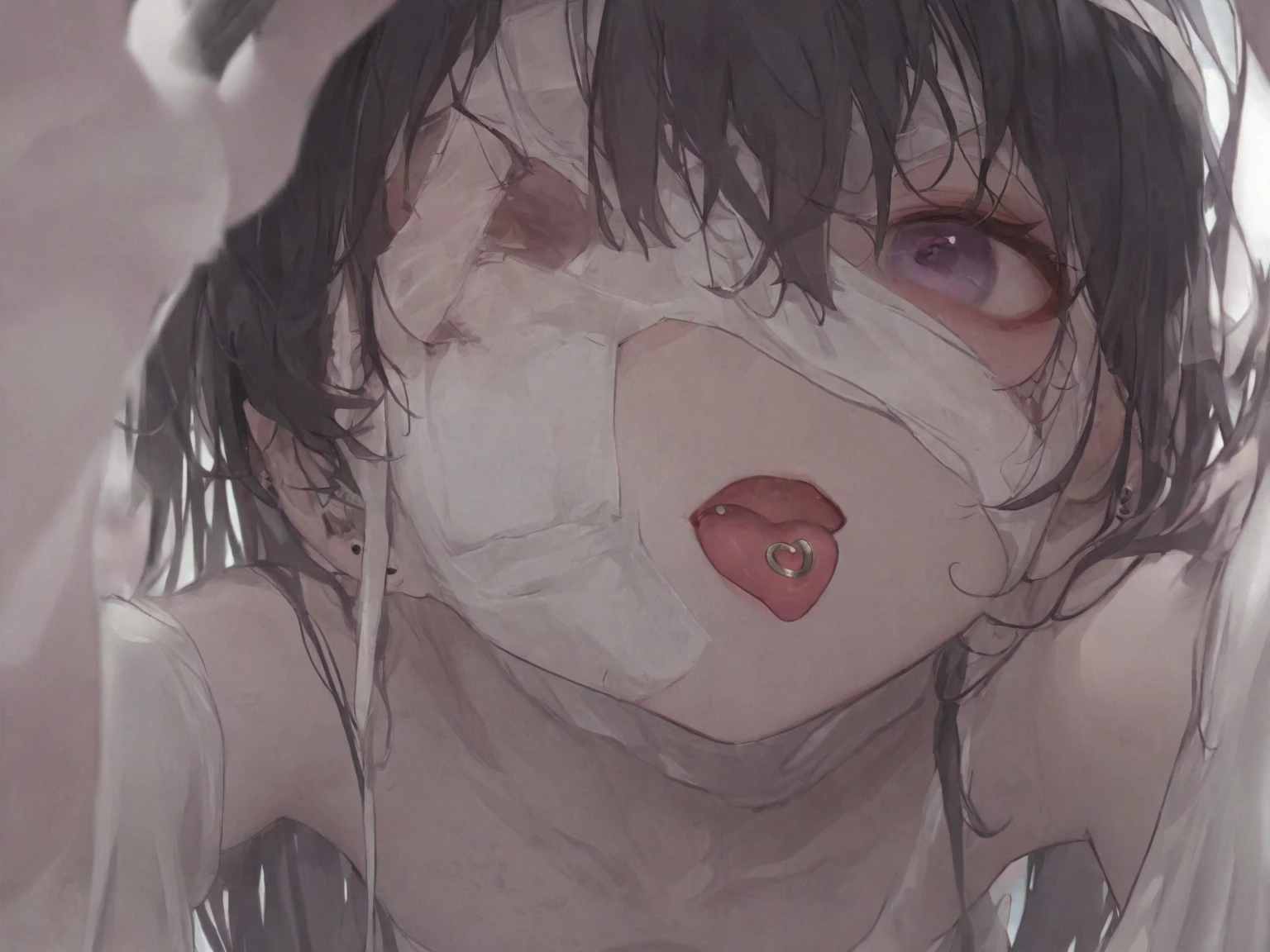 15 years old girl japanese crossed eyes shy cum on face