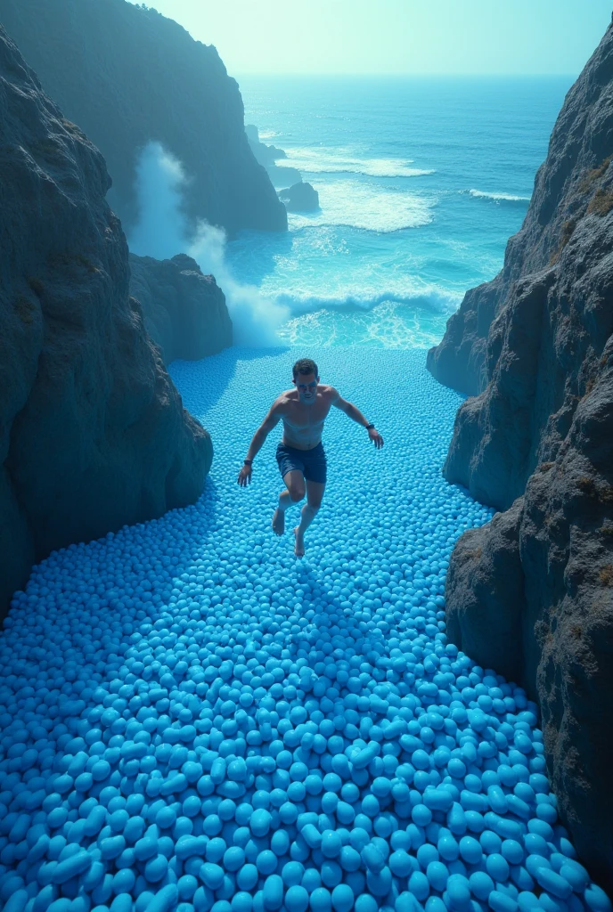  Sanna Marin , hand between her , ocean beach