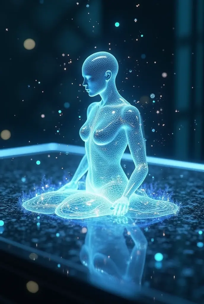 (Best quality, masterpiece), (magical, captivating, 3d transparent composite model of 1 adult body, lie, wireframe transparent 3d model:1.2, (Extremely detailed, dynamic camera) , (Wide viewing angle), (celestial illumination), (vivid color and saturation)