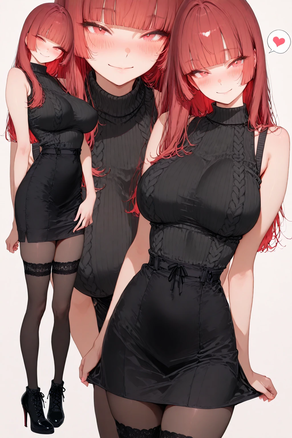 best quality, masterpiece, high quality, insanely detailed, ichika nakano, one-piece swimsuit, breasts, pantyhose, blush,