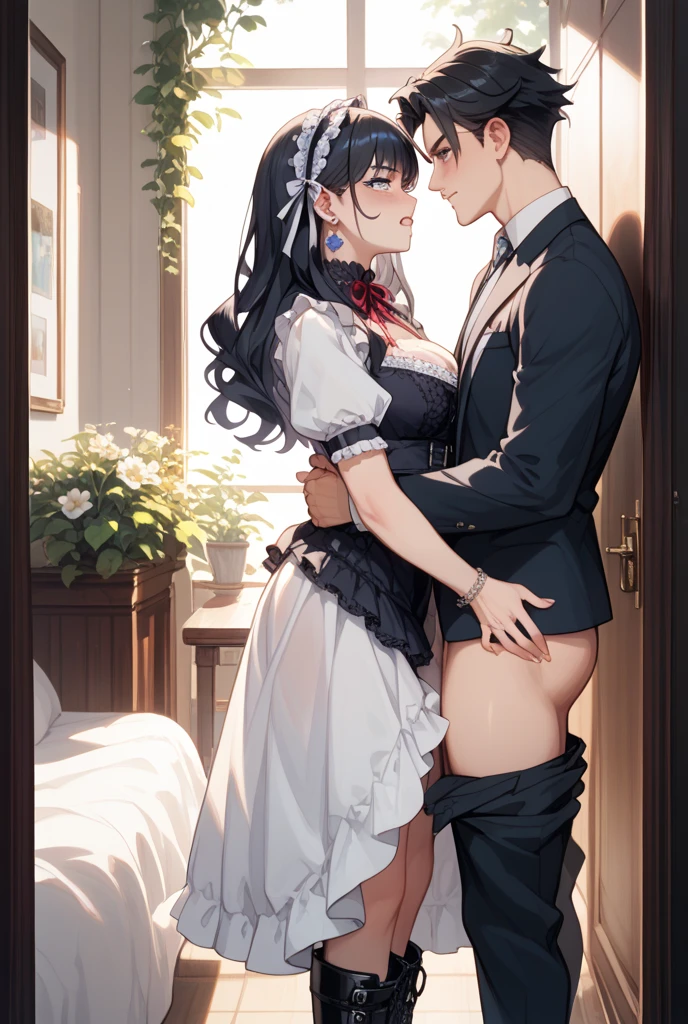 ,a father is hypnosis by his second son,cross-dressing, to a love hotel ,wear sexy Wedding lingerie,become his second son's bride,have one's first night sex to his second son. ordered by his second son to have unexperienced anal sex, and his second son's penis is so huge that his anal is about to tear, and he is placed in his tiny anal is placed in his small anal, He vows to live as the wife of his second son for the rest of his life, he did not return home and eloped with his second son.