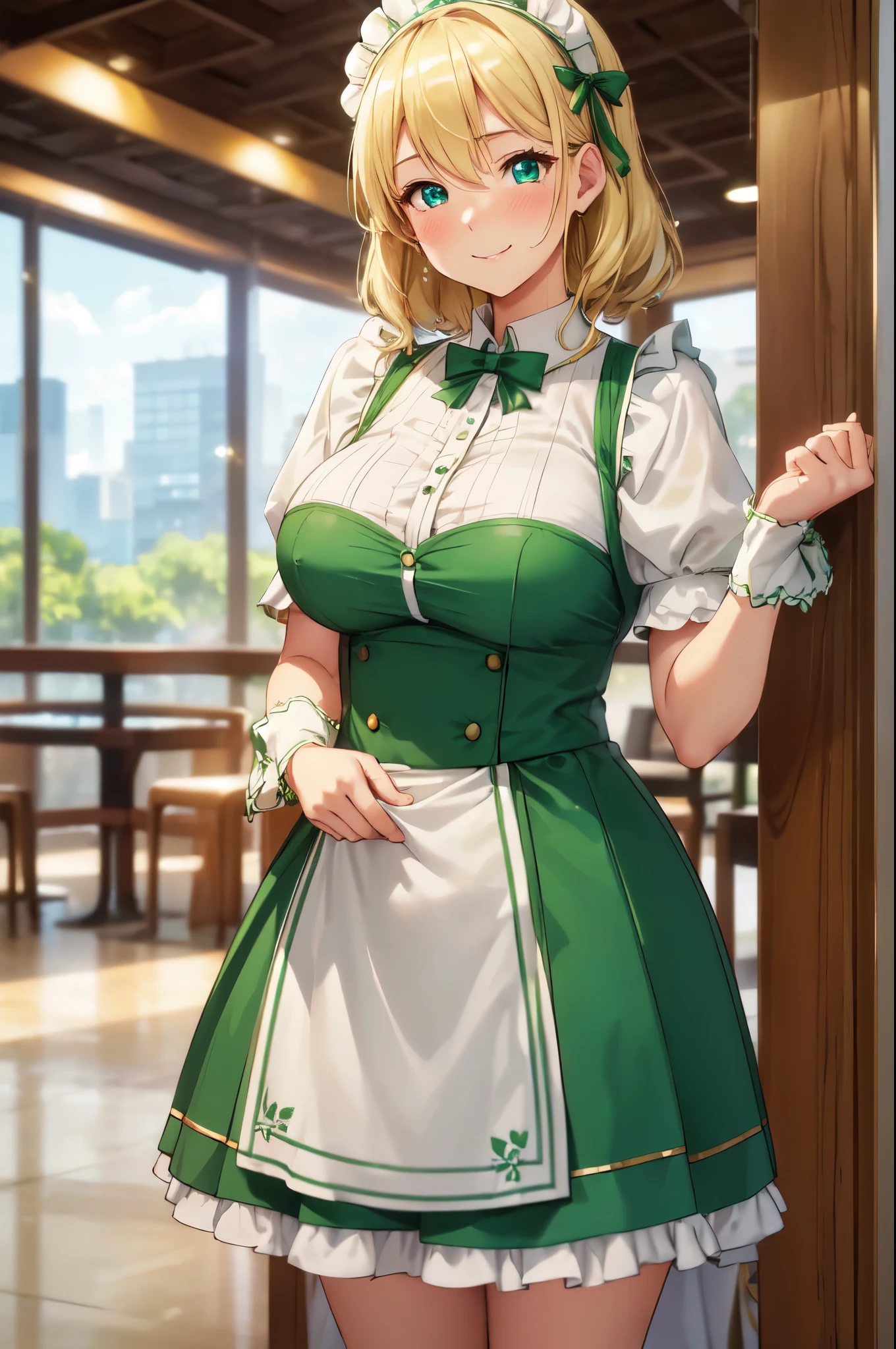 (Very detailed CG Unity 8k wallpaper),(masterpiece), (highest quality), (Super detailed), (Best illustrations),(Best Shadow), Very detailed,Large Breasts,   1. Beautiful Japanese Women, mature, Eye for detail,Huge breasts, Peter Pan collar blouse and flared skirt, Cute Smile, Hotel Lobby, Thighs Thighs Thighs Thighs, Front view, Perfect ???????,  Tabletop, Realistic:1.3