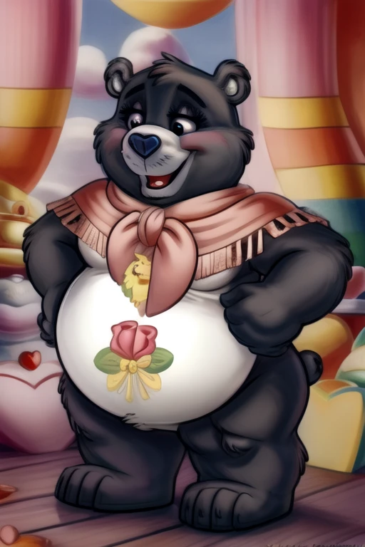 Amicus, Bear, girl, bear girl, Happy, bedroom, Detailed eyes, focus face, Carnival