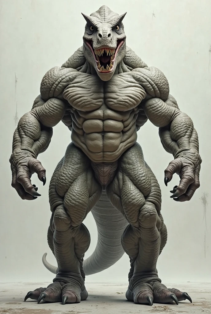 head of'artwork, bare, Dragon gris à fourrure, adulte, blue eye, Cheveux courts gris, Corps très musclé, muscle dur, Veines dans le muscle, guapo, guapo, fierce, torse nu, pantalon court, hot pose and we see their penises through their pants