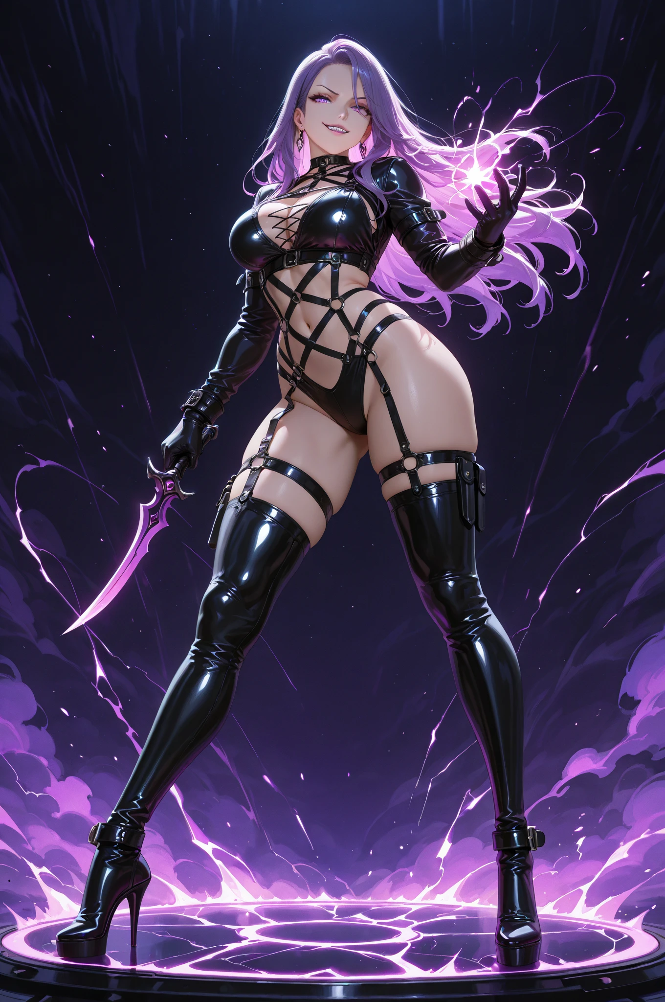 ((Highest quality、masterpiece、8k、Real、超High resolution:1.6、Very delicate and beautiful、High resolution、Cinema Lighting))、Medium-range shooting、Portrait、Perfect female body、Opposition、Gazing at the audience、((Medusa with countless tiny snakes as hair:1.7))、Hourglass body type:1.3、Glowing green eyes、Colours in harmony with nature、A seductive smile、Big Breasts、A smile suits you、((Durable leather armor and boots:1.6、Minimal decoration、Emphasis on mobility and protection))、Walk with purpose、Confident Steps。