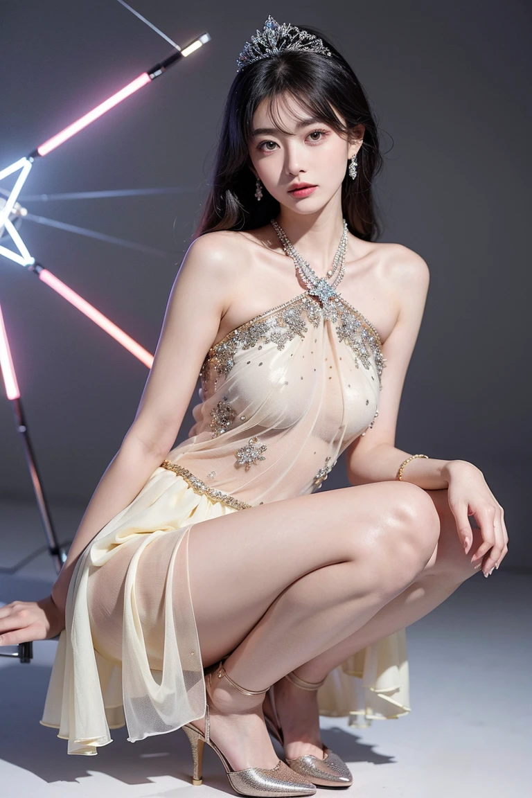 1girl, constellation, full body, daytime, indoors, living room, sofa, TV, <lora:constellation:1>, see-through
