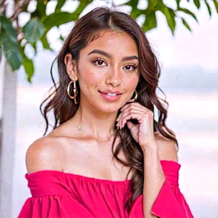 uma mulher morena Latina, USANDO vestido DE RENDA vermelha com detalhes bordados, trabalhado, Mulher latina em um lindo jardim de rosas vermelhas, High definition, Incredible. fotografia of a stunning garota, na cidade, vestido DE RENDA vermelha, desfrutando, garota, hot garota, (((medium bust))), brunette cabelo, longo_cabelo, looks at the camera, Symmetrical face, Fotorrealista, fotografia, Spectacular lighting,, Maravilhoso, decote, ocidental, (obra-prima), melhor qualidade, high resolution, extremamente detalhado, pele com poros, fundo desfocado, profundidade de campo, cinematic lighting, Asian, sorriso