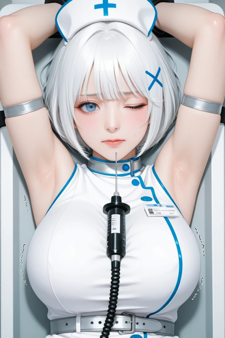 (((Ayanami Rei))), Blue short hair, (White plug suit:1.7), (Plugsuit-style leotard:1.2), Rei Ayanami, The costume is tight against the skin, middle School girls, (blush), ((Slender figure Beautiful Skin)), Highest quality, High resolution, masterpiece, (Beautiful vagina and clitoris), (With a 30-year-old mafia man, penis:1.4), Complete limbs, (Mating press:1.2), 1 Beautiful Girl, ((((penisが膣に入る)))), (Beautiful crotch), Spread your legs, ((Binding, Restrained by rope:1.4)), A beautiful girl has sex with a man fully clothed, (((Too cute little face:1.1))), The fabric of the costume is thin