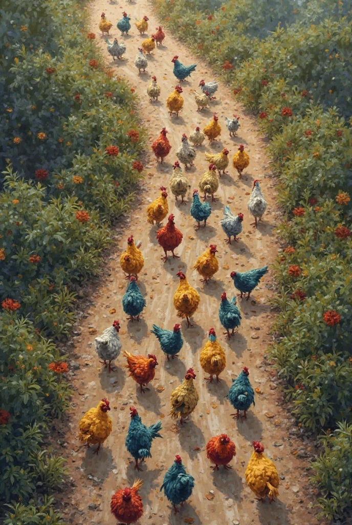 Chickens invade New York
