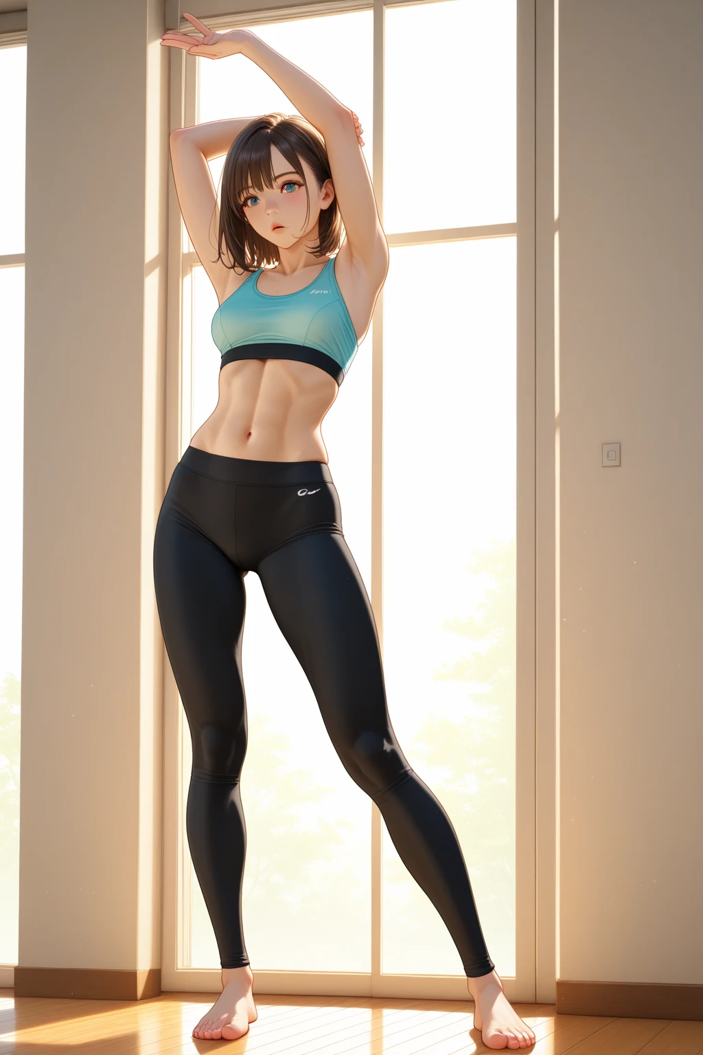 1 menina, cabelo loiro, mulher loira, olhos azuis, Nike orange legging pants, bunda grande, peitos grandes, fundo dentro do quarto sozinha, Realistic detailed HD, 3d, sexy, corpo perfeito, bico do peito, em cima da cama, corpo inteiro, pouca roupa, peitos enormes, bico do peito, corpo inteiro de frente, pernas abertas.