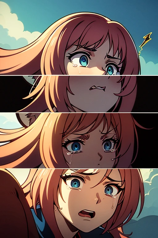 city, public, lie, ahegao, drool, defeat, grabed hair