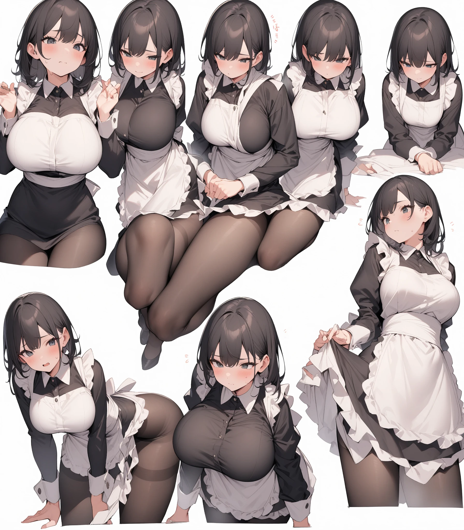 1girl, brown hair, grey eyes, short hair, breasts, (elf:0.91), green dress, indoors, <lora:Microdress:1> microdress, panties, from front, (masterpiece, best quality:1.21)
