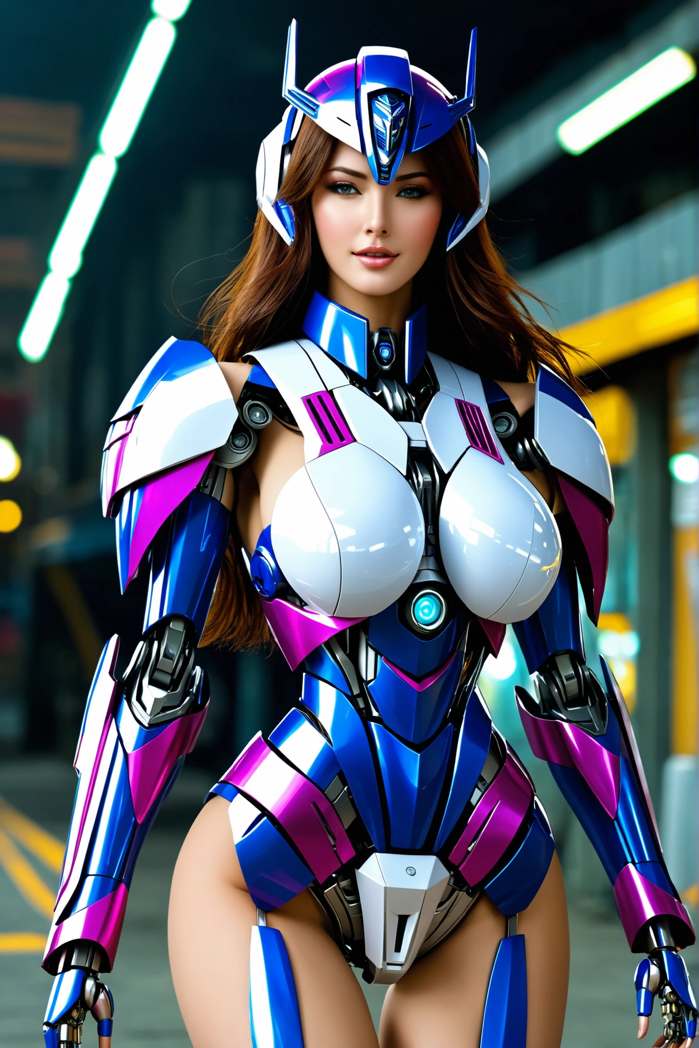 Beautiful robot Arcy from Transformers big breasts 