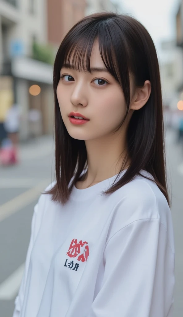 Mix 4, The 20th, alone, length_hair, Nanase Nishino, Haruka Kaki, Photo album, (8k, Raw photo, highest quality, masterpiece:1.2), (Realistic, Realistic:1.37), Professional Lighting, Photon Mapping, Radio City, Physically Based Rendering